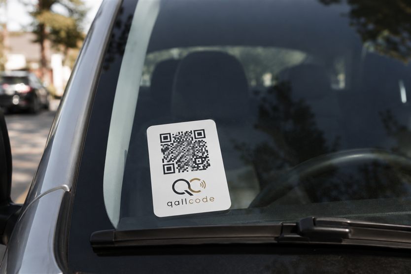 QallCode on a vehicle
